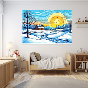 Winter Wonderland Watercolor Painting